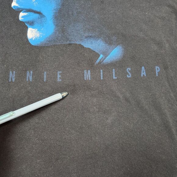 Vtg 90s Ronnie Milsap Long Sleeve Shirt 2XL Band T Western Country Music Y2k - Picture 5 of 11